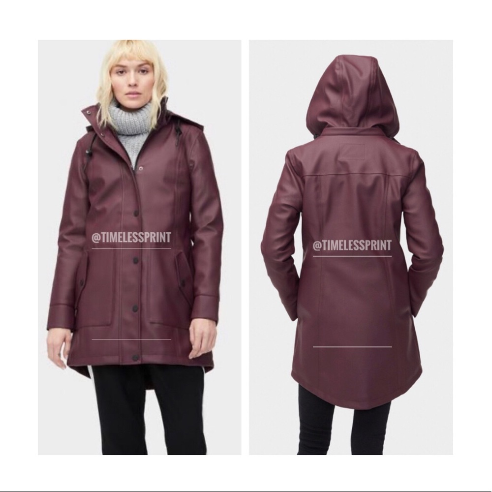 UGG Purple Water Repellent Rain Coat/Jacket